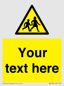 Custom Warning children Sign